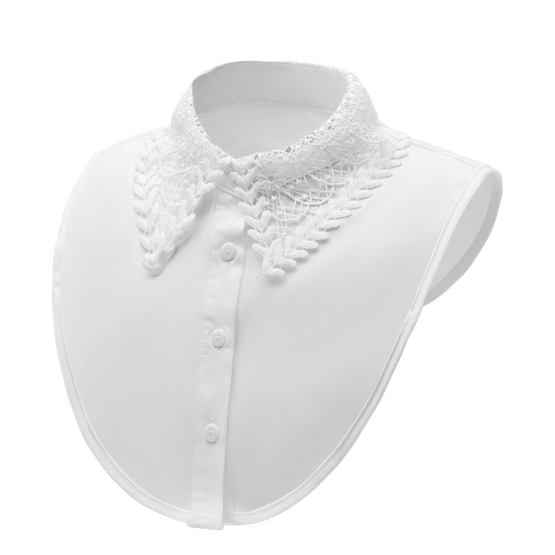 Krekla apkakles mākslīgā apkakle ūdenī šķīstoša izšūta mākslīgā apkakle