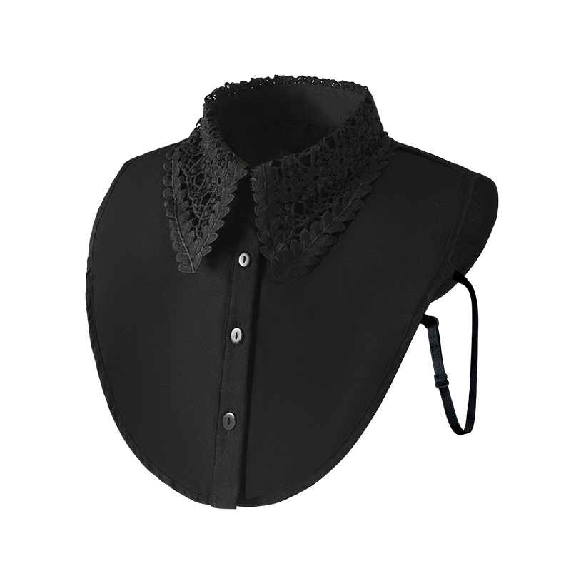 Krekla apkakles mākslīgā apkakle ūdenī šķīstoša izšūta mākslīgā apkakle