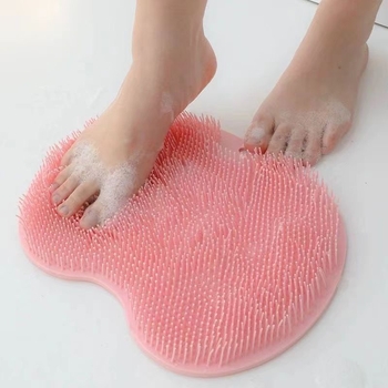 Ποδιά πλύσης ποδιών, βούρτσα ποδιών με τεχνητό τεμπέλη, χαλάκι μασάζ ποδιών, χαλάκι ποδιών μπάνιου, αντιολισθητικό πλύσιμο ποδιών με βεντούζα