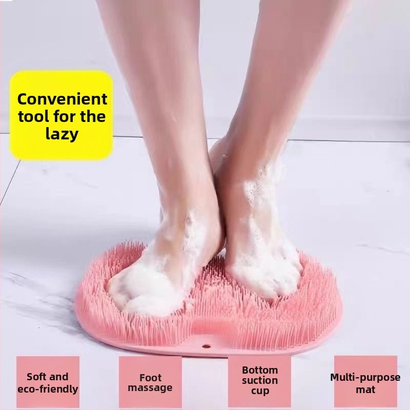 Измиване на краката, разтриване на краката, артефакт, мързелива четка за крака, масажна подложка за крака, домакинска подложка за баня, неплъзгаща се подложка за измиване на краката с вендуза