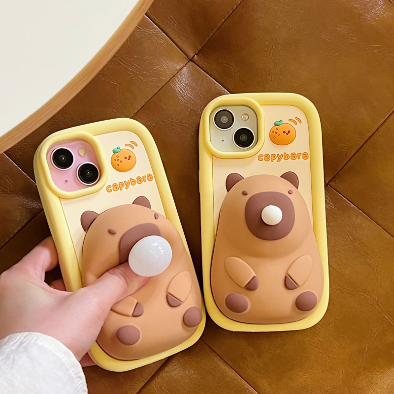 Θήκη σιλικόνης Blow Bubble Capiba για Apple 15pro Max Cartoon iPhone 14 από σιλικόνη 12, ανθεκτική στις πτώσεις