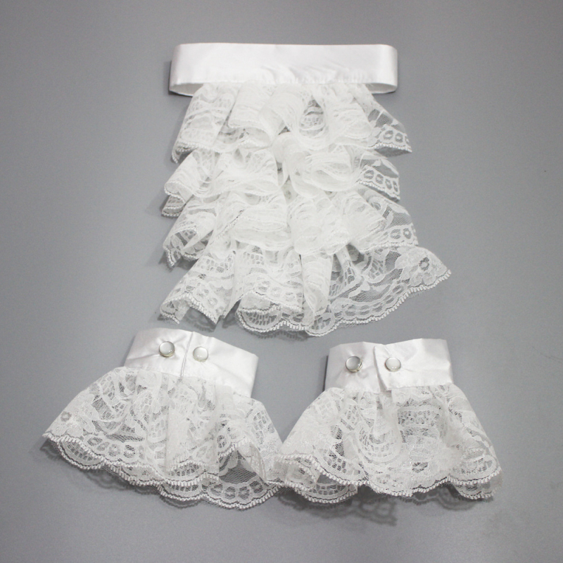 Tarpvalstybinė „Amazon Aliexpress“ scenos pasirodymų fotografija. 4 sluoksnių nėriniuota „Noble Palace“ netikra apykaklė.