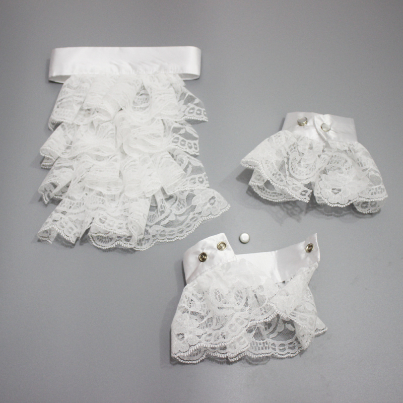 Tarpvalstybinė „Amazon Aliexpress“ scenos pasirodymų fotografija. 4 sluoksnių nėriniuota „Noble Palace“ netikra apykaklė.