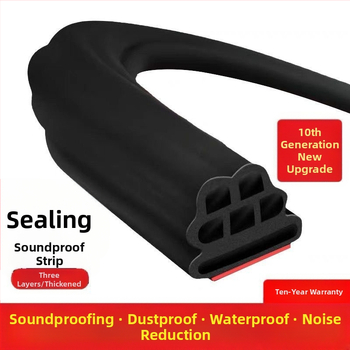 Automašīnas skaņas izolācijas sloksne, trīsslāņu durvju blīvējuma sloksne, B veida sabiezināta pārsega pretsadursmes gumijas sloksne, bagāžnieka putekļu necaurlaidīga modifikācija