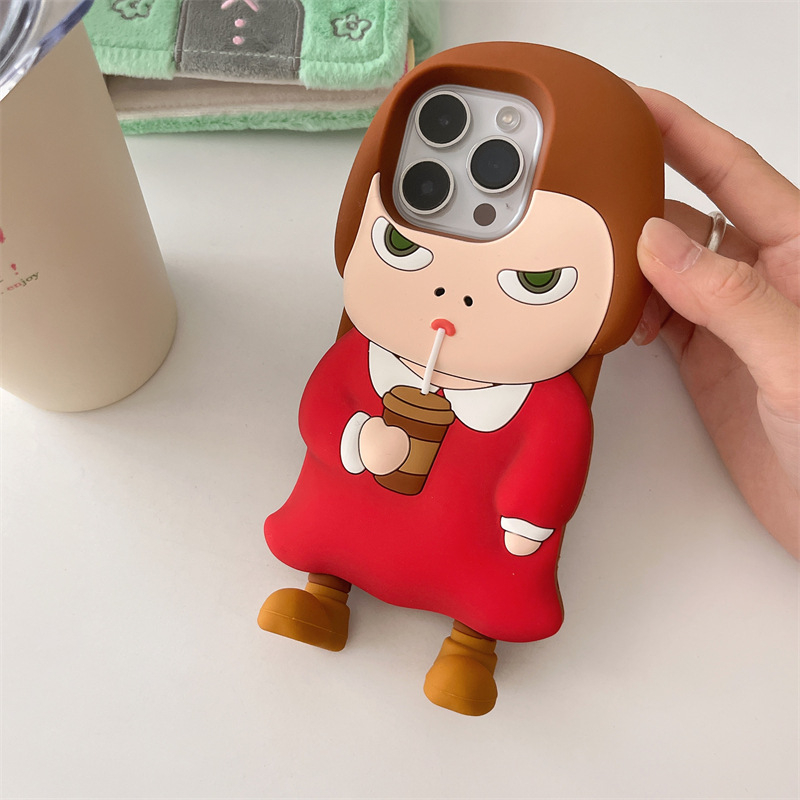 Érdekes szilikon sztereó Nara Beauty iPhone16/15PROMAX telefontok 14/13PRO Apple készülékhez