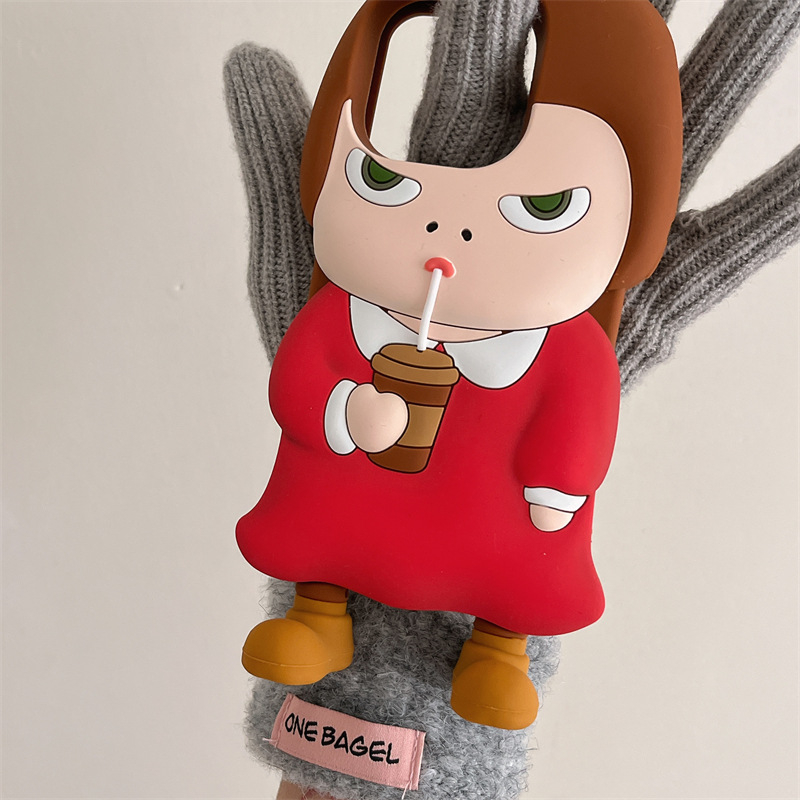 Érdekes szilikon sztereó Nara Beauty iPhone16/15PROMAX telefontok 14/13PRO Apple készülékhez