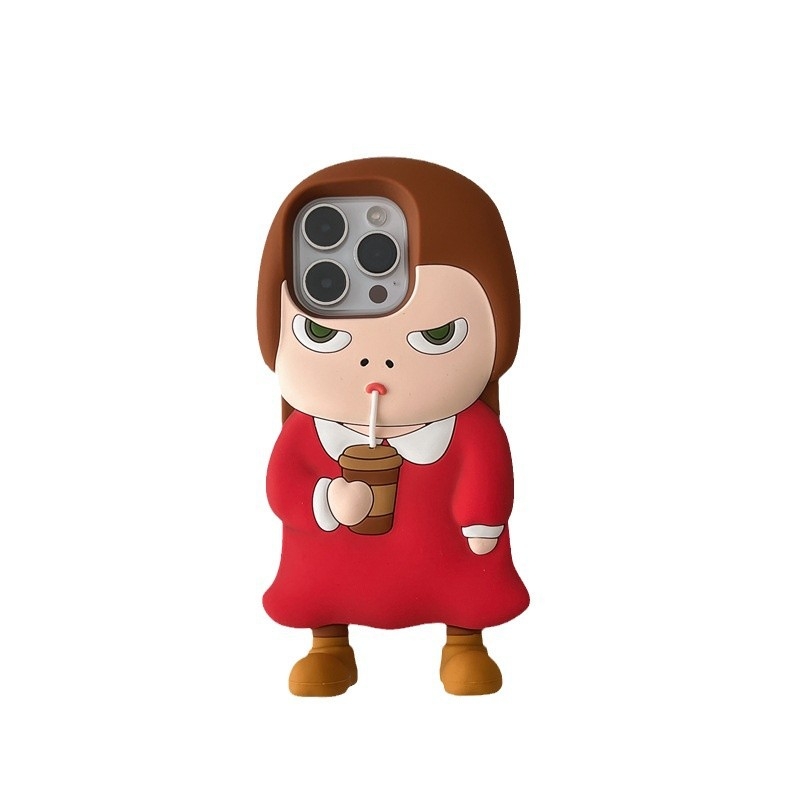 Érdekes szilikon sztereó Nara Beauty iPhone16/15PROMAX telefontok 14/13PRO Apple készülékhez