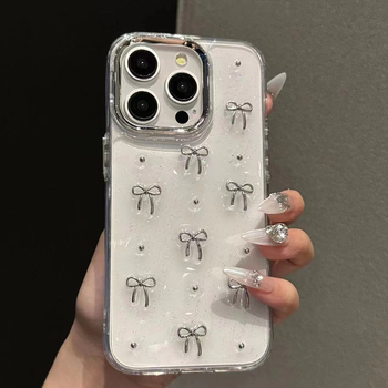 Carcasă de telefon mobil cu fundă perlată Ins Glue, potrivită pentru Apple 16/15 Promax, iPhone 13 New 16E