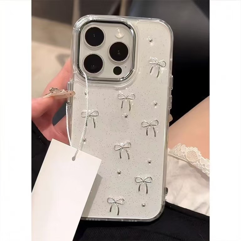 Carcasă de telefon mobil cu fundă perlată Ins Glue, potrivită pentru Apple 16/15 Promax, iPhone 13 New 16E