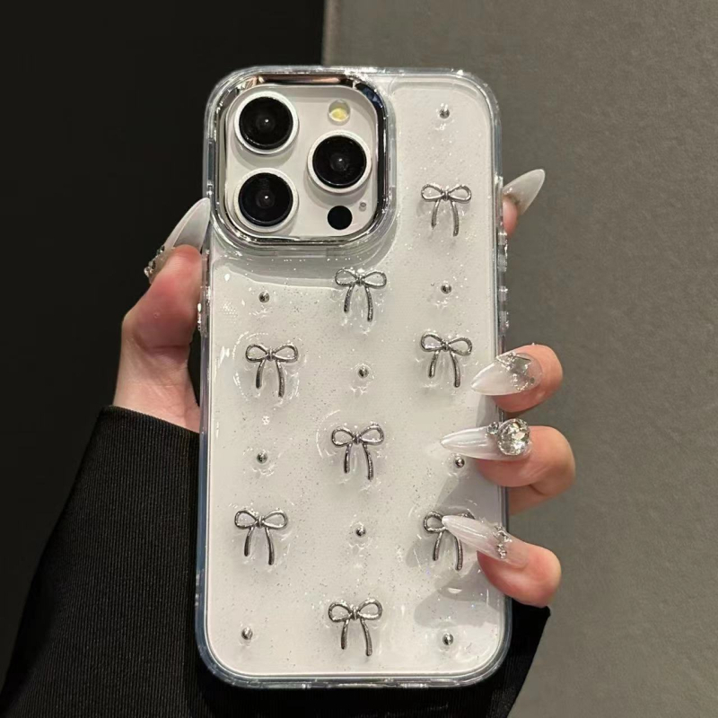 Carcasă de telefon mobil cu fundă perlată Ins Glue, potrivită pentru Apple 16/15 Promax, iPhone 13 New 16E