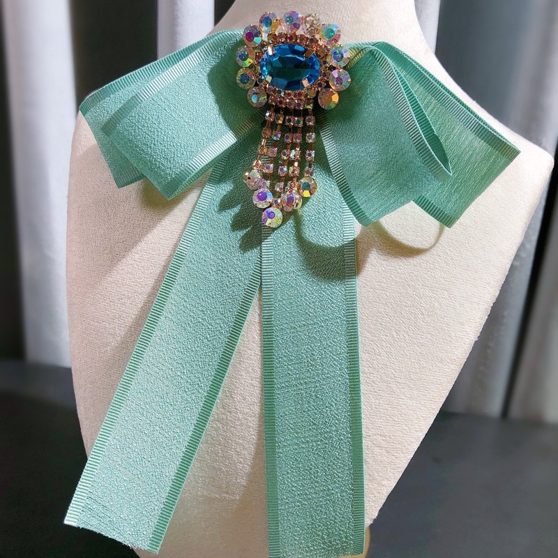 Korėjietiški JK moteriški rožiniai dvisluoksniai studentiški nišiniai marškinėliai iš lydinio sagės, kaspino aksesuaras, dekoratyvinis segtukas