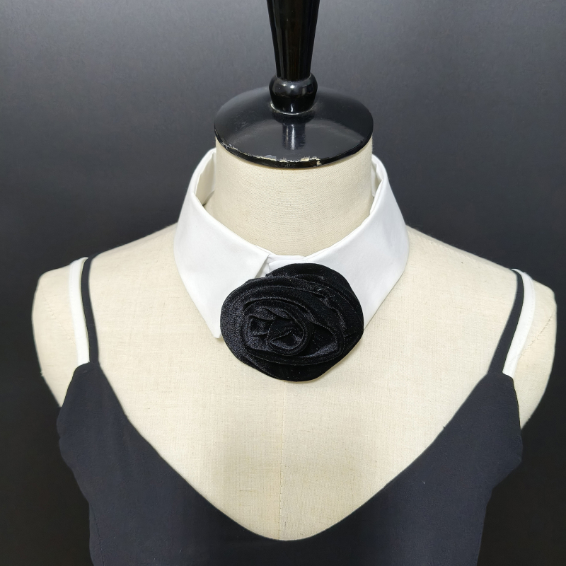 Határokon átnyúló Amazon Aliexpress Preppy stílusú, gyönyörű bársonyvirágos, kis hamis nyakörv, hegyes nyakörv