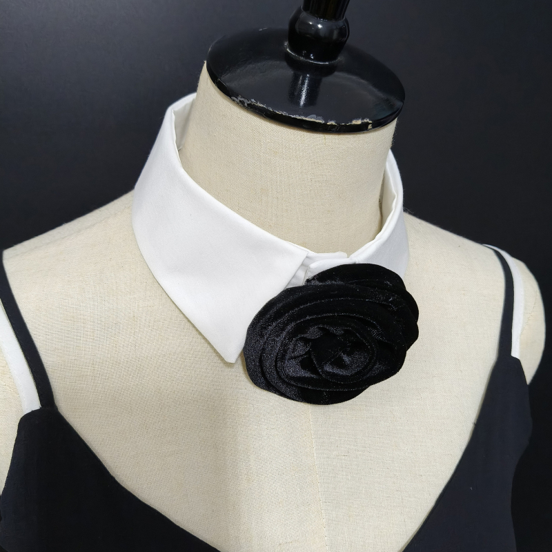 Határokon átnyúló Amazon Aliexpress Preppy stílusú, gyönyörű bársonyvirágos, kis hamis nyakörv, hegyes nyakörv