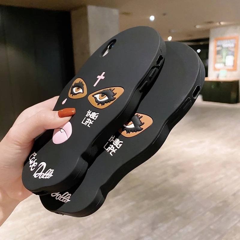 Apple iPhone 16 Promax fekete özvegy maszk vicces 15 14 Xsmax 7 Plus mobiltelefon tokhoz alkalmas