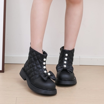 Bērnu zābaki 2025. gada rudenī Jauni, moderni bērnu zābaki ar biezu zoli, ikdienas, īsi meiteņu zābaki