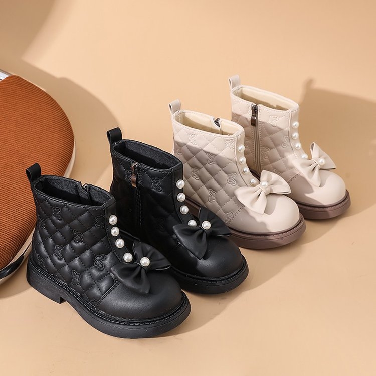 Bērnu zābaki 2025. gada rudenī Jauni, moderni bērnu zābaki ar biezu zoli, ikdienas, īsi meiteņu zābaki