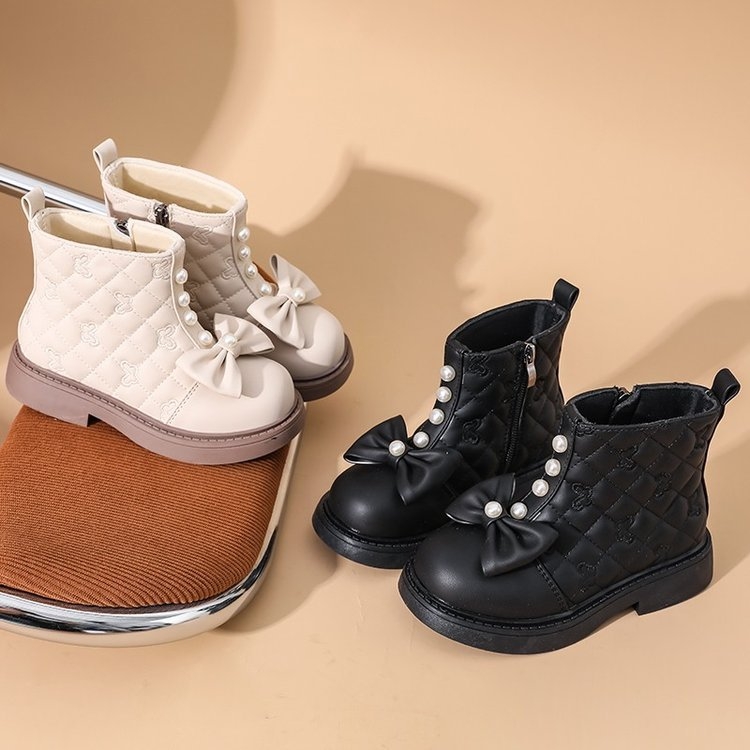 Bērnu zābaki 2025. gada rudenī Jauni, moderni bērnu zābaki ar biezu zoli, ikdienas, īsi meiteņu zābaki