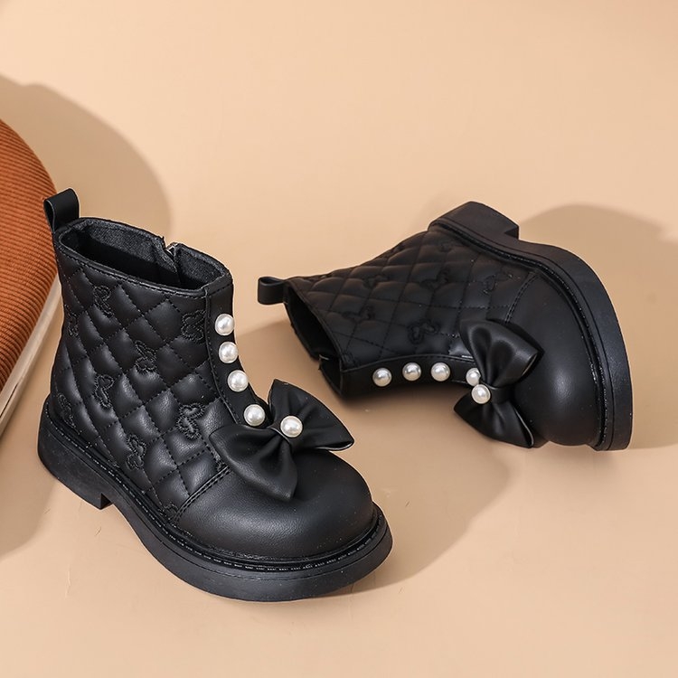 Bērnu zābaki 2025. gada rudenī Jauni, moderni bērnu zābaki ar biezu zoli, ikdienas, īsi meiteņu zābaki