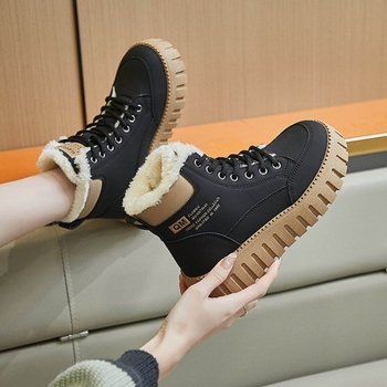 Ψηλές μπότες Martin Casual 2025 Φθινόπωρο και Χειμώνας Δημοφιλές στυλ, Πυκνές, Αντιολισθητικές, Γυναικείες Παπούτσια Αγγλικού Στυλ, Δημοφιλή, Αυξάνουν το Ύψος, Πυκνές, Αντιολισθητικές, Ανθεκτικές στη Φθορά, Ευέλικτες, Γυναικείες Παπούτσιες