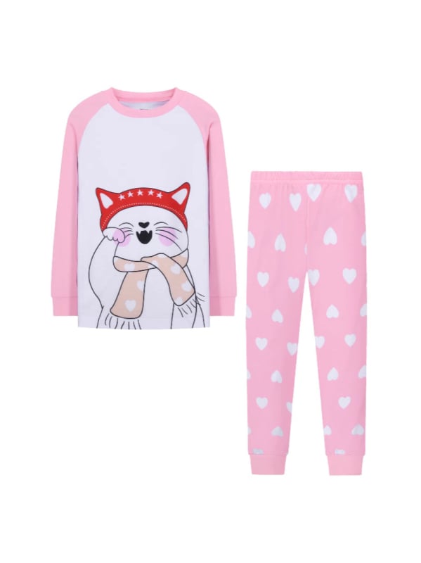 Tarpvalstybinės užsienio prekybos namų apyvokos drabužių gamintojai tiekia ilgomis rankovėmis pižamų vaikiškus kostiumus