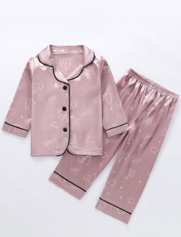 Παιδικές πιτζάμες, καθημερινά ρούχα για το σπίτι, τυπωμένα με κινούμενα σχέδια, νέο σετ παντελονιών με μακριά μανίκια για την άνοιξη και το φθινόπωρο