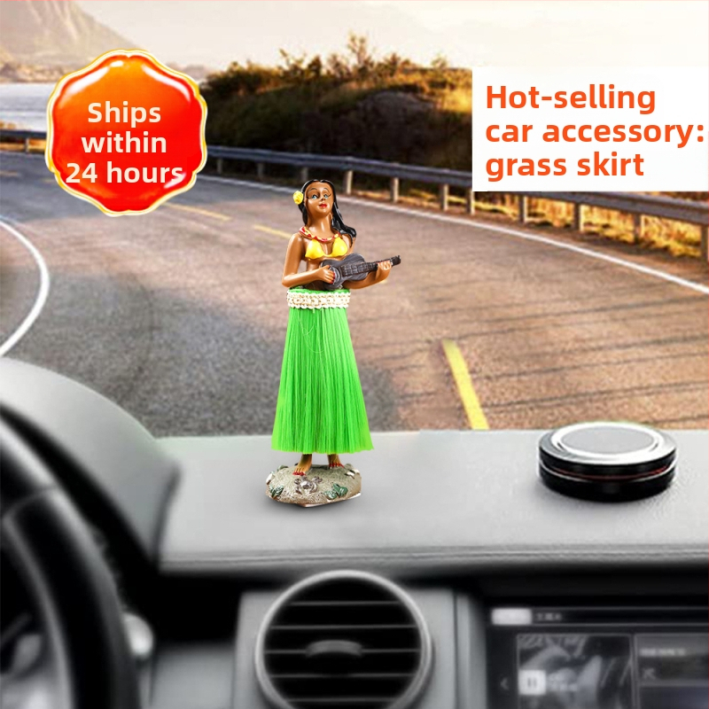 Tarpvalstybinė hula mergaitė, havajietiška susukta juosmens hula lėlė, dervos purtymo galvos lėlės automobilio papuošalai, pagal užsakymą