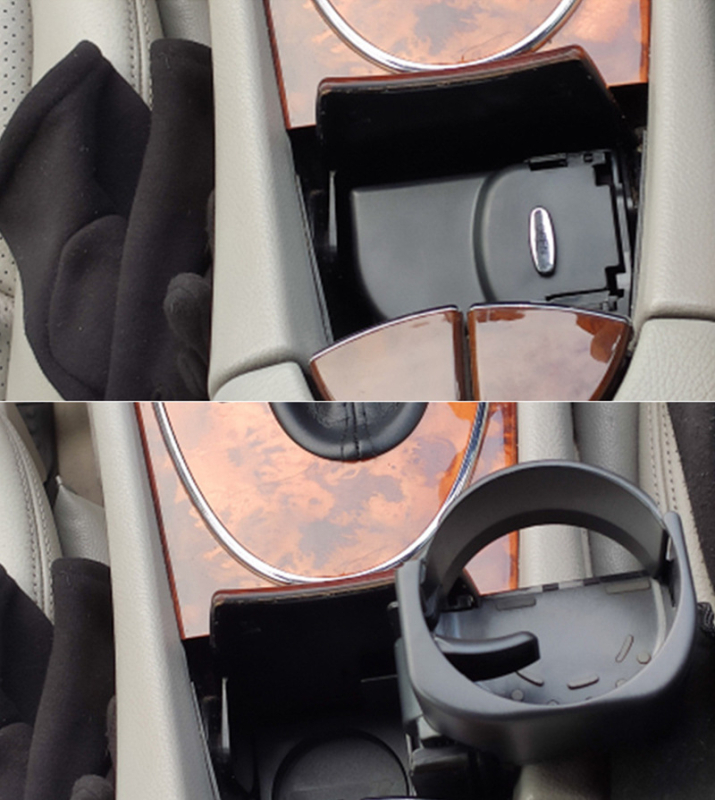 Tinka Mercedes-Benz E klasės W211 vandens puodelio laikikliui, CLS klasės centrinio valdymo gėrimų puodelio laikikliui, arbatos puodelio laikiklio modifikacijai