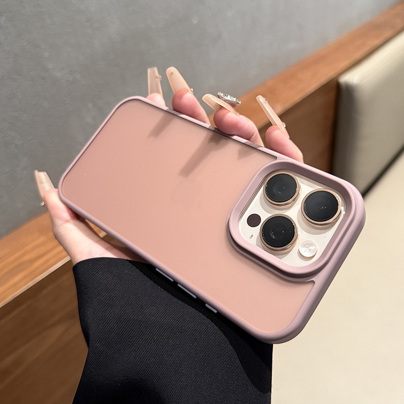 Apple 16 mobilā tālruņa maciņš, jauns, tumši pelēks, pūderkrāsas, iPhone16plus, matēts, caurspīdīgs, 15promax, viss iekļauts, 14 simple, 13 kritienizturīgs, augstas klases maciņš.