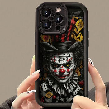 Husă de protecție pentru iPhone Chao Brand cu pălărie de clovn și personalitate, moale, pentru Apple 14/13, Europa și America 11/12, model 15promax