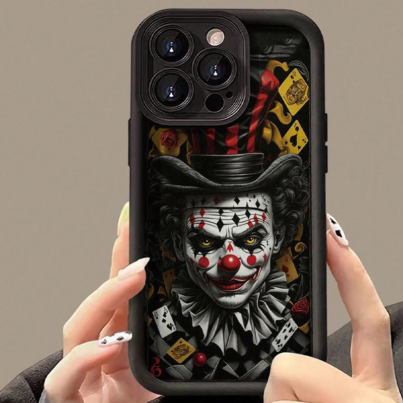 Husă de protecție pentru iPhone Chao Brand cu pălărie de clovn și personalitate, moale, pentru Apple 14/13, Europa și America 11/12, model 15promax