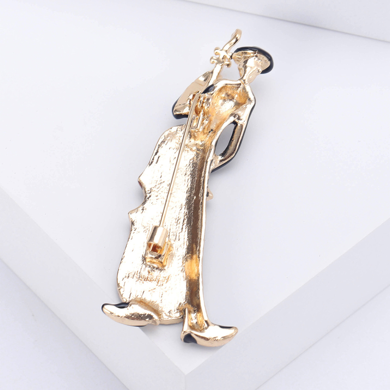 Europietiškos ir amerikietiškos emalio aliejaus lašelio kūrybinės mados figūrėlės, violončelės muzikanto sagės, visų rungtynių drabužių aksesuarai, segtukas, apykaklės segtukas