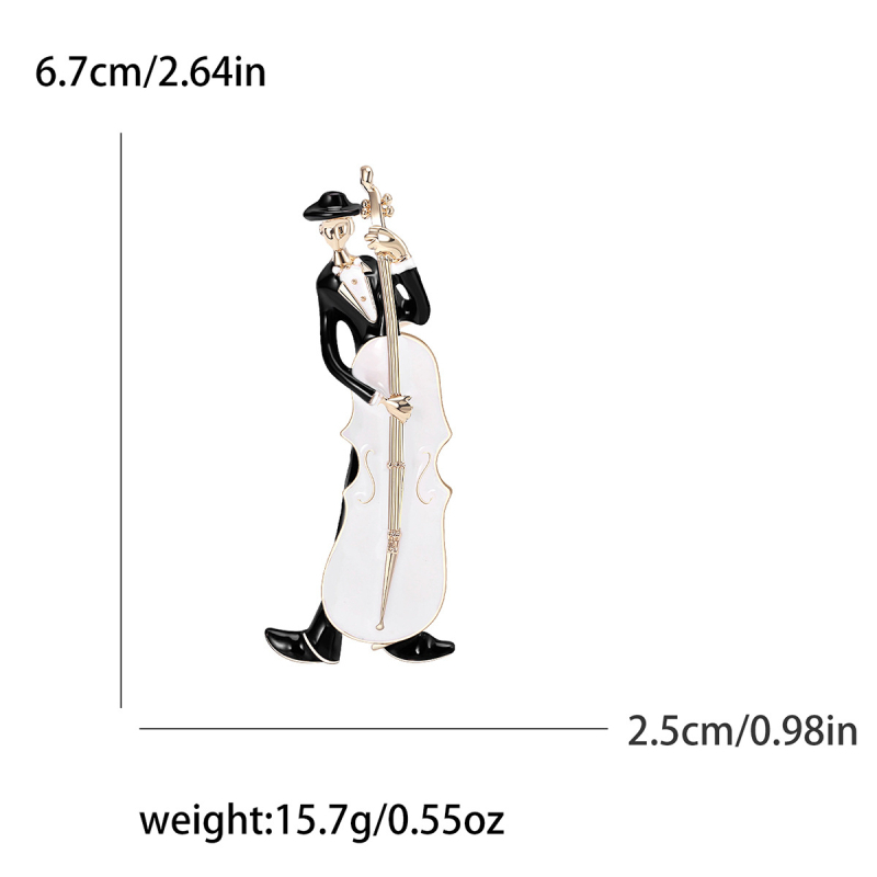 Europietiškos ir amerikietiškos emalio aliejaus lašelio kūrybinės mados figūrėlės, violončelės muzikanto sagės, visų rungtynių drabužių aksesuarai, segtukas, apykaklės segtukas
