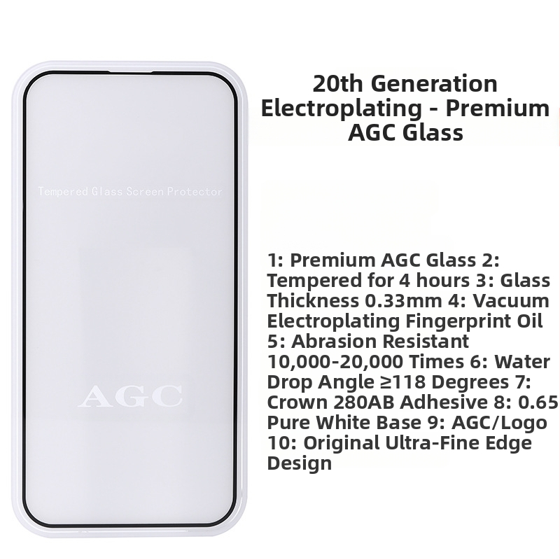 Висококачествено галванизирано закалено фолио за Apple 17/16/15/14 Xun Glass, защитно фолио за екран 13 Promax, фолио за телефон 12/11 Xr