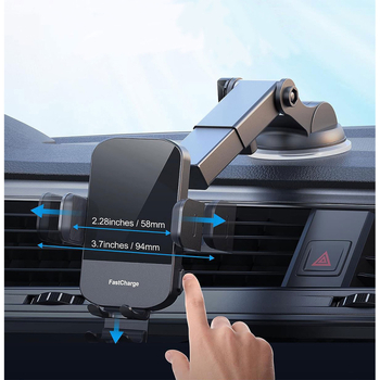 „Amazon“ populiarus oro išleidimo angos automobilio belaidis įkrovimo laikiklis 15 W greito įkrovimo automobilio mobiliojo telefono įkrovimo išmaniojo jutiklio laikiklis