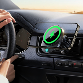 Μαγνητική ασύρματη φόρτιση θήκης κινητού τηλεφώνου Jiletang, βάση πλοήγησης αυτοκινήτου με καθολική έξοδο αέρα