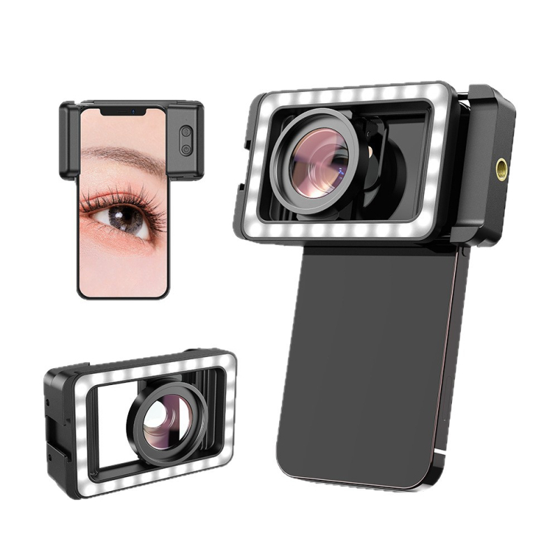 Ražotāja vairumtirdzniecības mobilā tālruņa makro aizpildījuma gaisma augstas izšķirtspējas uzacu tetovējums skropstas sulīgs manikīrs kukaiņu rotaslietas tiešraides šaušana