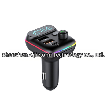 Automobilski Bluetooth MP3 player FM odašiljač PD 18W QC3.0 brzi punjač sa šarenim svjetlima