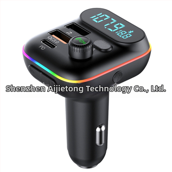 Automobilski Bluetooth MP3 player FM odašiljač PD 18W QC3.0 brzi punjač sa šarenim svjetlima