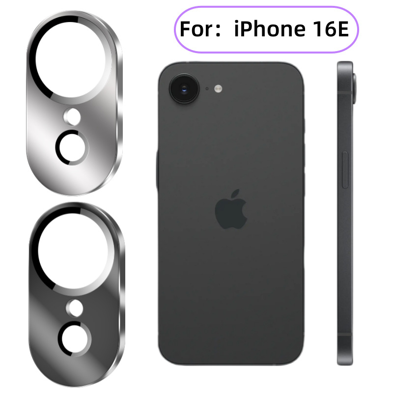 Vhodné pre fóliu na objektív iPhone 16E, zadnú kameru mobilného telefónu Apple, kovovú integrovanú ochrannú fóliu All-Inclusive