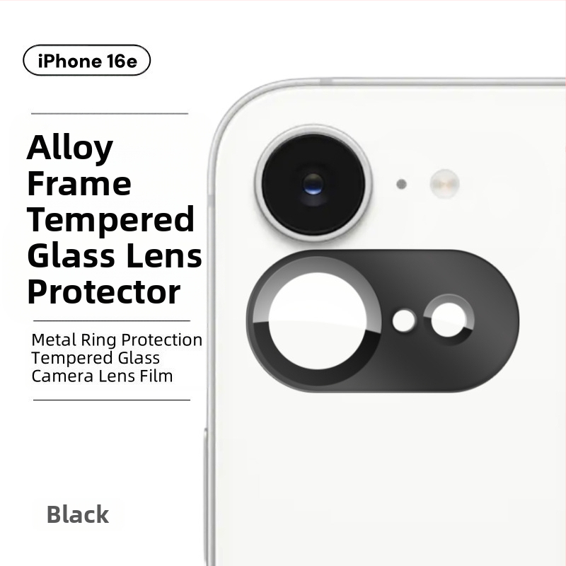 Vhodné pre fóliu na objektív iPhone 16E, zadnú kameru mobilného telefónu Apple, kovovú integrovanú ochrannú fóliu All-Inclusive