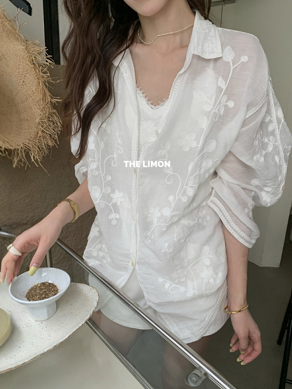 „Limon Lemon Green Tea“ vasaros mados dizainas, tingus, laisvas liekninamasis įvaizdis, universalūs siuvinėti marškinėliai nuo saulės moterims.