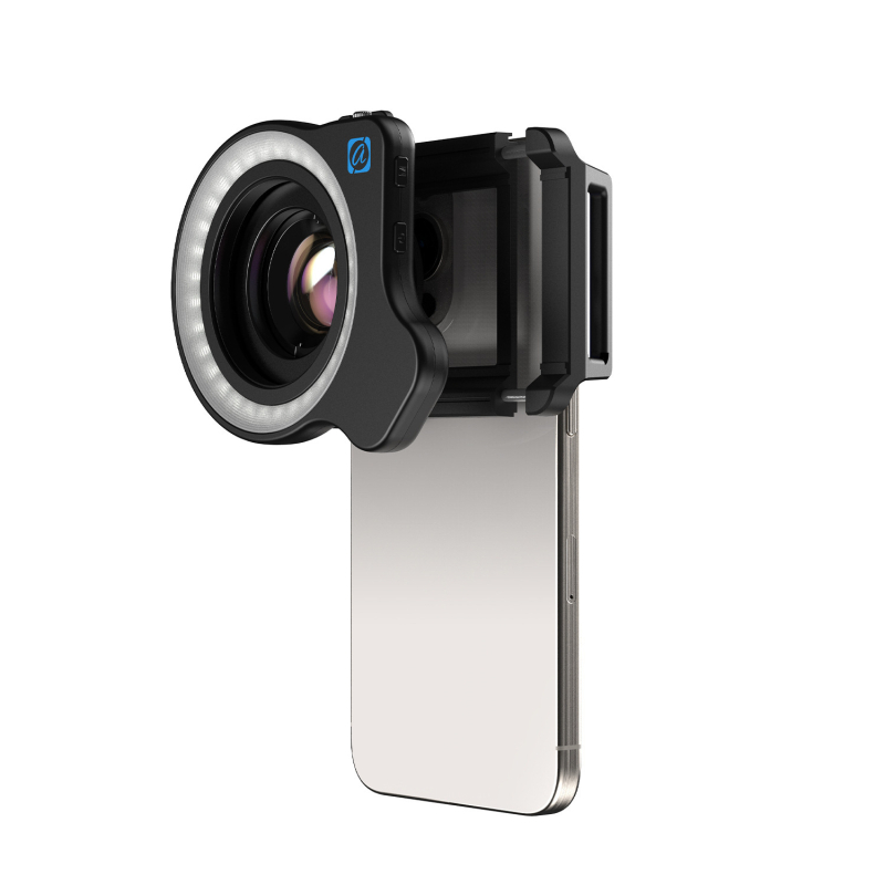 APEXEL мобилен телефон макро светлина за запълване красота нокти зеница снимка бижута идентификация запълваща светлина 37-52 мм резбова връзка