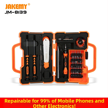 47 dalių daugiafunkcis kombinuotas atsuktuvas, tinkantis mobiliojo telefono, planšetinio kompiuterio išardymo ir remonto įrankiui JM-8139
