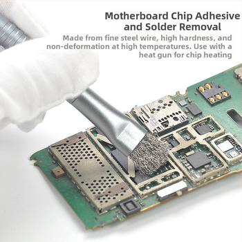 Четка за втвърдяване на ремонт на мобилни телефони, четка за почистване на дънни платки, телена четка, четка за почистване на интегрални схеми, четка за почистване на печатни платки