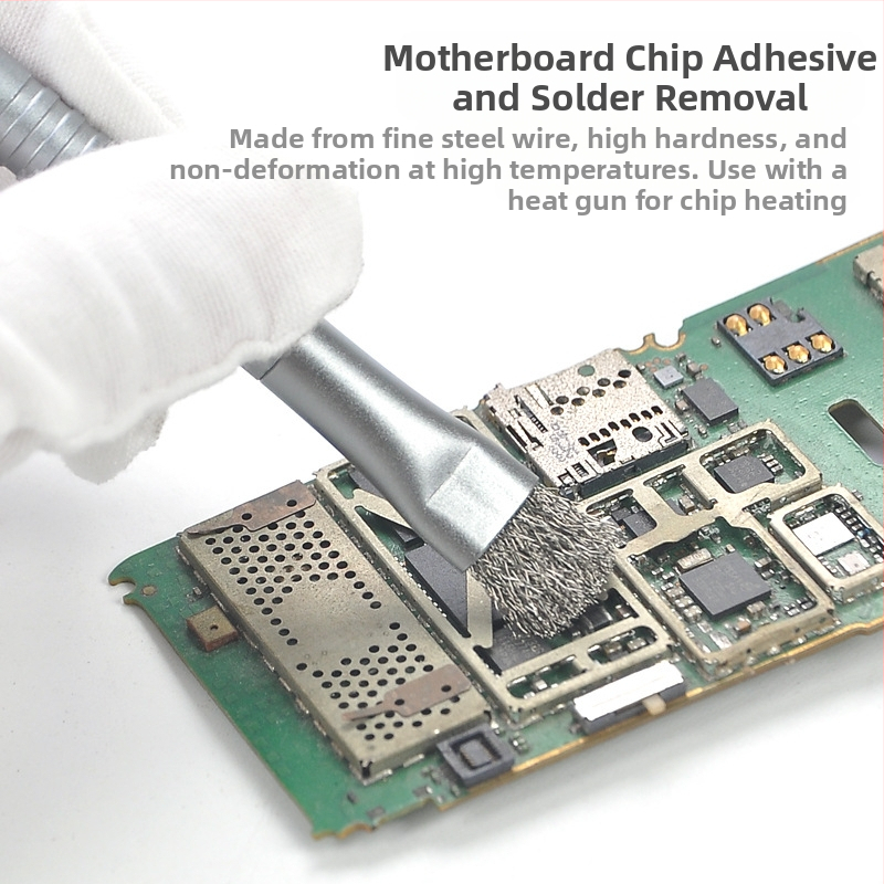 Oprava mobilných telefónov Kaliarenská kefa Čistenie základných dosiek Drôtená kefa Čistiaca kefa na integrované obvody Čistiaca kefa na dosky plošných spojov