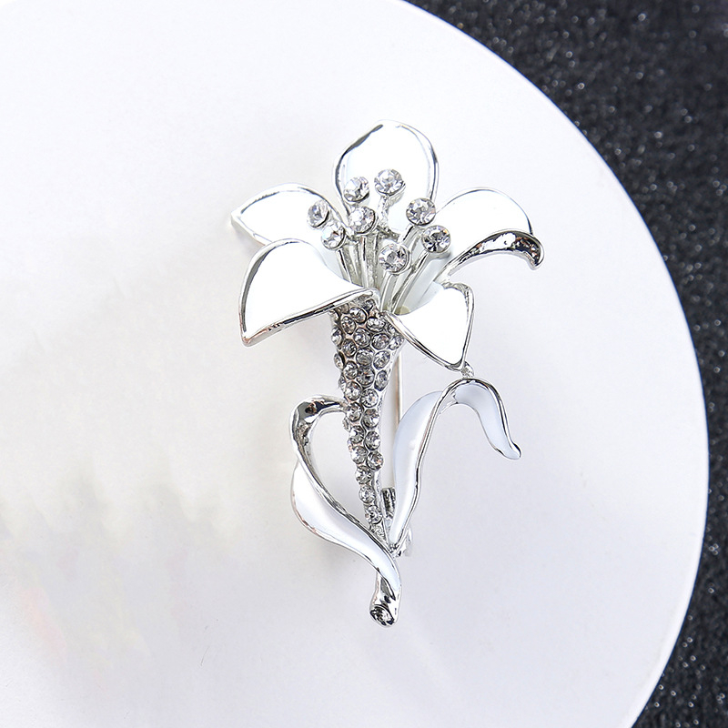 Europietiškos ir amerikietiškos mados retro gėlių sagė, moteriško temperamento, visų rungtynių kepimo lako korsažo, apsaugančio nuo šviesos, drabužių aksesuarai