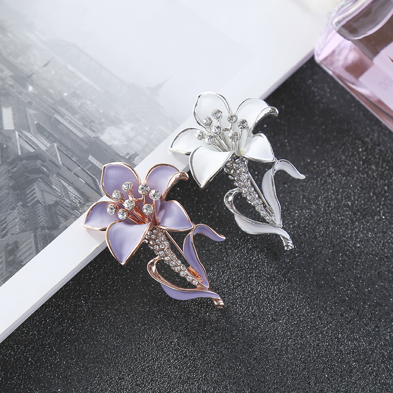 Europietiškos ir amerikietiškos mados retro gėlių sagė, moteriško temperamento, visų rungtynių kepimo lako korsažo, apsaugančio nuo šviesos, drabužių aksesuarai