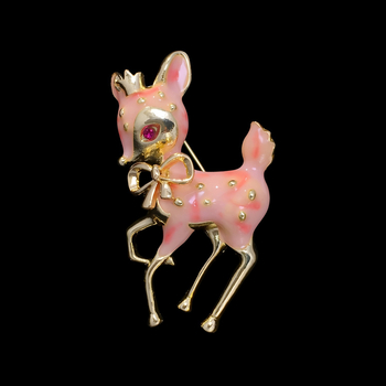 Japoniškos ir korėjietiškos mielos gelsvai rudos sagės moterims, turinčioms jūsų temperamentą, kūrybingų gyvūnų korsažo segtukų kostiumo švarko aksesuarus