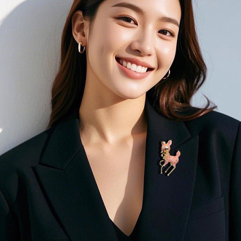 Ιαπωνικές και Κορεάτικες Χαριτωμένες Καρφίτσες με Ελαφριά Κίτρινη Καρφίτσα για Γυναίκες με Δημιουργική Ιδιοσυγκρασία και Ζωγραφική με Κορσάζ, Αξεσουάρ για Σακάκι