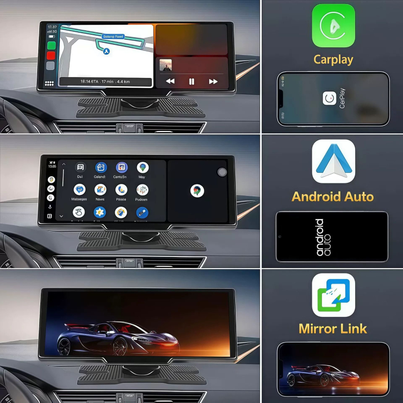 2025. gada jaunais produkts 10.26 bezvadu CarPlay gaismas sensoru automašīnas wifi navigācijas GPS automašīnas ADS braukšanas ierakstītājs